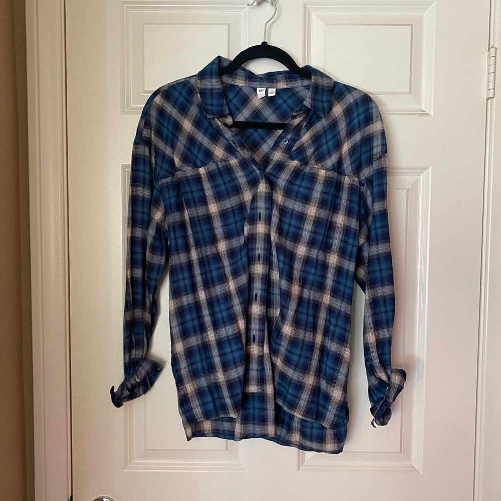 Nordstrom BP Women’s Blue Flannel